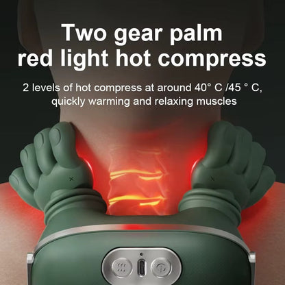 Premium Shiatsu Neck & Shoulder Massager with Heat – Deep Tissue Electric Massage Pillow