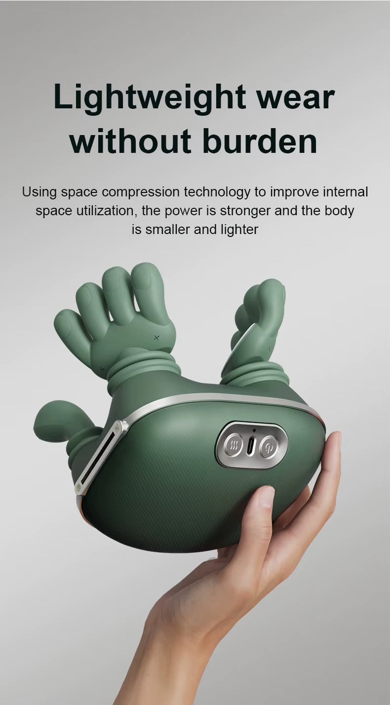 Premium Shiatsu Neck & Shoulder Massager with Heat – Deep Tissue Electric Massage Pillow